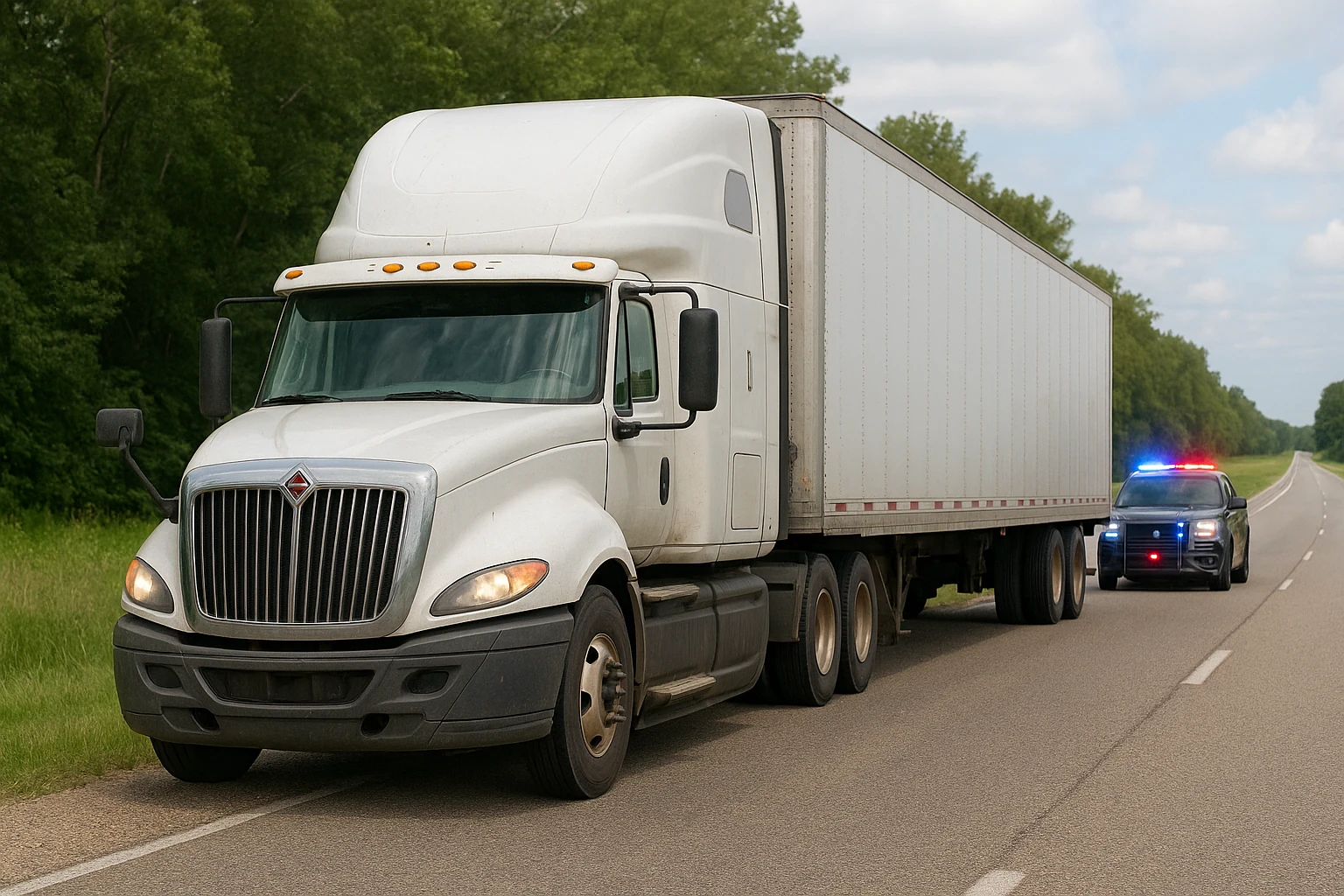 A Commercial Motor Vehicle car crash due to driving while ability impaired from drugs/alcohol